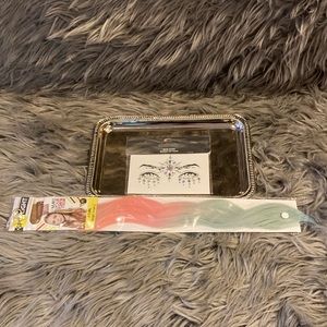 Claire’s skin gems&pink/blue hair extensions